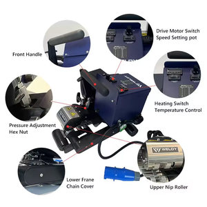 เครื่องเชื่อมพีวีซีสำหรับงานซ่อมเยื่อพลาสติก HDPE PVC รุ่นใหม่ขายดีที่สุด ได้รับการรับรองมาตรฐาน CE ISO กำลังไฟ 1750 วัตต์ แรงดันไฟฟ้า 230 โวลต์ - Product Image 6