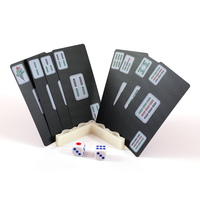 Jeu de Mahjong américain économique, cartes écologiques avec logo personnalisé, 152 cartes, finition mate, pour les familles et les joueurs de poker