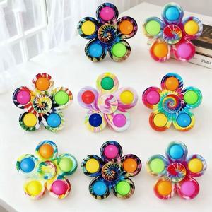 Push Pop <b>Bubble</b> Fidget Spinner Simple Tie Dye Fidget Spinner Sensory Stress and Anxiety Relief Toy for <b>Kids</b> - Product Image 4
