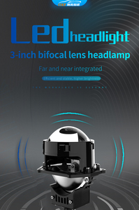 Proiettore <span class=keywords><strong>Bi</strong></span>-LED G90C, Lampada Super Luminosa da 3 Pollici, Fari Laser 110W 11000LM, Accessori Auto - Product Image 3