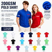 Camiseta Polo de 200 g/m² para Hombre, Personalizada, de Algodón y Poliéster, Tejido Piqué, Manga Corta, Informal, para Golf, Venta al Por Mayor, Ropa OEM