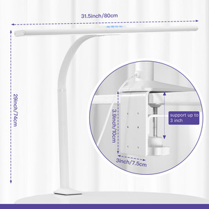 40W kiến trúc sư cổ ngỗng dẫn đèn bàn 31.5 "ánh sáng văn phòng rộng lớn sáng 2400Lm mờ cho bàn làm việc phòng thu Màn hình máy tính - Product Image 3