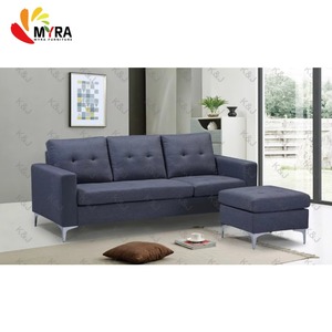 أريكة زاوية بتصميم عصري لغرفة المعيشة، أريكة على شكل حرف L، أريكة قماشية حديثة بثلاثة مقاعد - Product Image 4