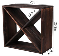 Meilleures ventes : Meuble à vin cube rétro en bois, empilable, pour comptoir
