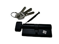 Cylindre de serrure de porte à mortaise Euro-standard, Hyland OEM, longueur 60 mm, à clé d'un côté, en laiton massif, profil ovale fendu