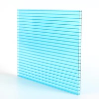 Toiture en polycarbonate, plaque en polycarbonate cristallisé givré, plaque en polycarbonate à double paroi, plaque en polycarbonate creux, plaque solaire en PC