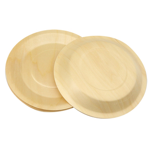 Biodegradable Food Container Eco Friendly Wooden Cutlery With Wooden Plates
