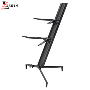 Soporte de Teclado Doble Lebeth KS-<span class=keywords><strong>P</strong></span> de Alta Calidad con Diseño Araña de 2 Niveles, Soporte de Piano Portátil de Aleación de Aluminio - Product Image 5