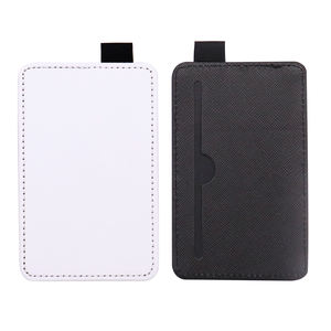 Productos de sublimación de logotipo personalizado, soporte de <span class=keywords><strong>tarjeta</strong></span> de identificación de autobús de cuero PU blanco - Product Image 2