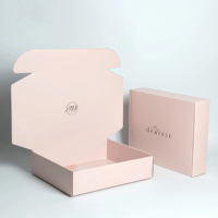 Boîte d'emballage protectrice réutilisable, facile à plier, boîte d'expédition en carton 250 g/m² avec design personnalisé, emballage cosmétique