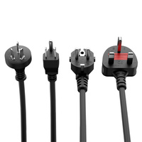 Cable de Alimentación Profesional SHEHDS para Iluminación de Escenario, 1m 2m 3m 5m 10m, Azul Amarillo, Cable IEC C13 PowerCon para LED Par y Cabezas Móviles