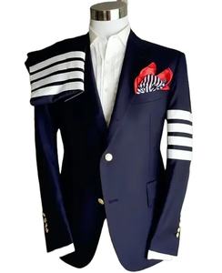 Farbenfrohe Patchwork-Design Herrenanzüge <span class=keywords><strong>2</strong></span>-teilig (Jacke+Hose) Neue Tropische Farbkombination Hochzeit Party Abschlussball Smoking Blazer Set - Product Image 4