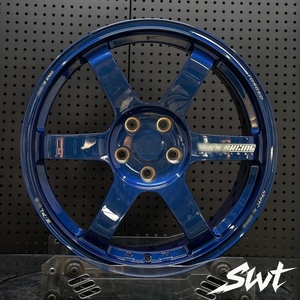ล้อฟอร์จ RAY S Volk Racing <span class=keywords><strong>TE37</strong></span> S-Plus ขนาด 18-20 นิ้ว <span class=keywords><strong>สี</strong></span>น้ำเงินเงา 5x114.3 5x120 สำหรับรถ JDM - Product Image 1
