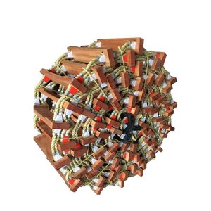 Échelle en corde en bois marine SOLAS-Échelle d'accès pour passagers, échelle souple pilote - Product Image 1