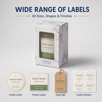 Boîte d'emballage pliable écologique et recyclable pour bougies parfumées avec fenêtre, idéale pour cadeaux, stockage de marque, livraison rapide ODM