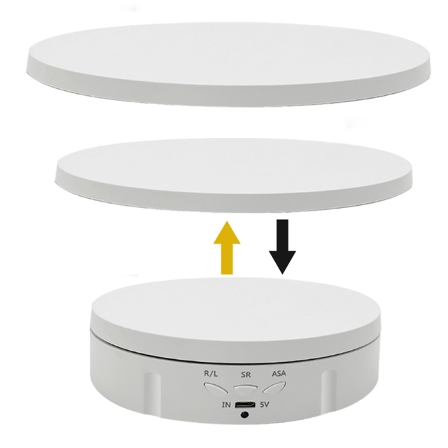 3 in 1 Electric Rotating Display Stand Turntable Video Shooting Props Turntable
