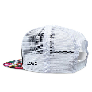 หมวกแก๊ป 5 แผง ทรงแบน ปักโลโก้ยาง ผ้าแคนวาสตาข่าย แบบ Snapback สำหรับผู้ใหญ่ ลายดอกไม้ สไตล์สปอร์ต ธุรกิจ ลำลอง เหมาะสำหรับเล่นเบสบอล - Product Image 5