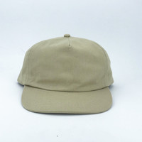Chapeau Snapback 5 panneaux en coton non structuré en vrac, blanc et élégant Casquette de baseball de ski avec logo personnalisé