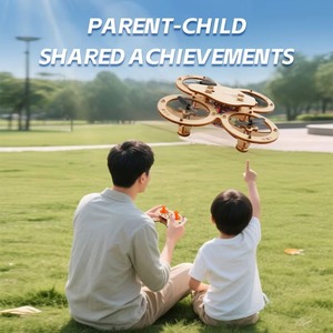 Kit Educativo STEM per Assemblaggio Drone in Legno Fai-da-Te, Giocattoli per Esperimenti Scientifici e <span class=keywords><strong>Progetti</strong></span> di Fisica Scolastica - Product Image 6