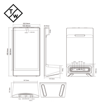 DT156-S Nueva Pantalla Vertical de 15.6 Pulgadas RK3576S 4GB RAM Tableta Android en Forma de L Señalización Digital