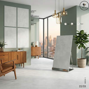 Azulejos de Porcelana Brillante Antideslizantes y Resistentes al Ácido de 1200x1200mm, Antibacterianos, para Baños e Interiores de Centros Comerciales - Product Image 5