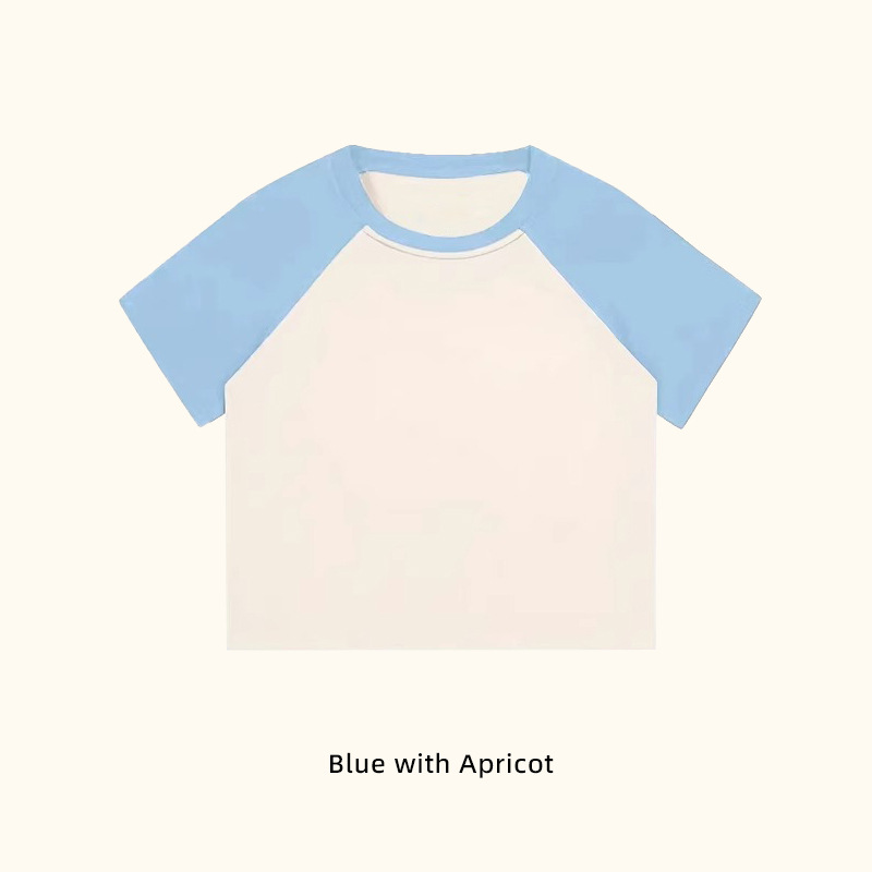 Azul con albaricoque