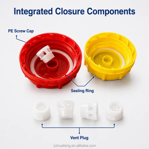 药用中间体罐带通气盖 HDPE 透气瓶，用于 API 化学品储存瓶 - Product Image 3
