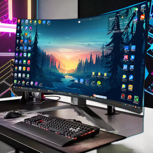Rebekah Manufacturer Computer Monitor 34 Inch Curved Borderless Professional 4k Gaming Monitors 144Hz Lcd Monitors for Desktop