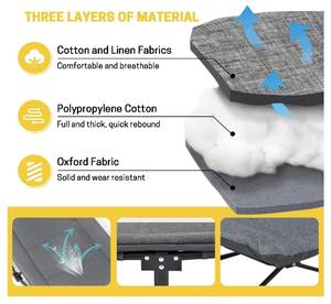 <span class=keywords><strong>Lettino</strong></span> portatile portatile singolo Extra <span class=keywords><strong>piccolo</strong></span> con materasso Oxford per campeggio all'aperto spiaggia uso interno letto pieghevole in magazzino - Product Image 6