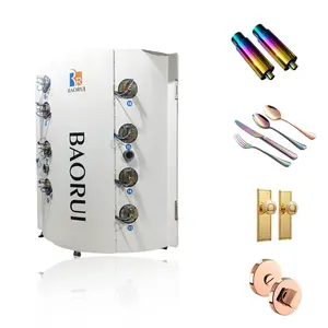 Máquina de revestimento de cor dourada a vácuo PVD para utensílios de cozinha BAORUI Aço Inoxidável para venda