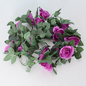 Guirnalda colgante artificial vid con plantas de hojas <span class=keywords><strong>flores</strong></span> de follaje falso para decoración de jardín plantas y <span class=keywords><strong>flores</strong></span> decorativas - Product Image 6