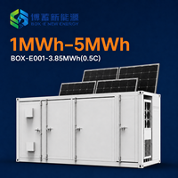 Centrale photovoltaïque 3,85 MWh 0,5C Conteneur BESS 20 pieds Système de refroidissement liquide LiFePO4 8000+ cycles 1000 kW Communication CAN