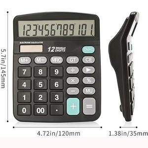 Nhà Máy Cung Cấp Ban Đầu 12 Chữ Số Điện Kép Bàn Năng Lượng Mặt Trời Năng Lượng Giá Rẻ Máy Tính Để Bàn Văn Phòng Khoa Học Máy Tính Cho Văn Phòng - Product Image 5