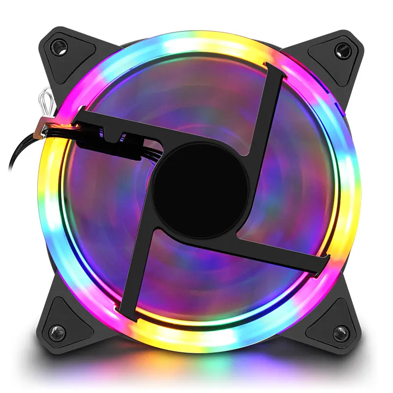 Ventilador rgb computador cpu caso ventilador sem controle remoto