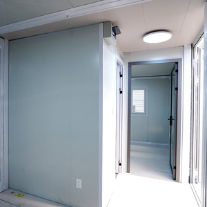 <span class=keywords><strong>Maison</strong></span> conteneur extensible à <span class=keywords><strong>double</strong></span> aile en acier portable de haute qualité, design moderne du milieu du siècle, atelier de bureau - Product Image 6