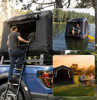 Tente de toit de voiture gonflable, imperméable et résistante au vent, pliable et rangable, abri monté sur véhicule pour le camping en plein air et les voyages en autonomie