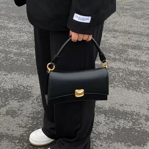 Nouveau Sac Baguette Noir 2026 pour Femme – Sac à Main de Luxe Texturé Tendance, Sac Bandoulière Chic pour l'Hiver - Product Image 1