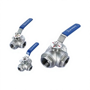 Stainless Steel 316 Marine 3 Way Ball 1/2 Inch Thread BSP NPT DN15 Oil Water Gas T Type <b>Yacht</b> Boat Hardware Accessories - Product Image 4