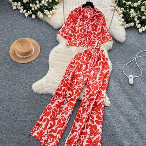 Conjunto de Dos Piezas para Mujer, Estilo Salty, Moda Madura, Holgado, Cintura Alta, Pantalones Anchos y Camisa Casual, 2026 - Product Image 6
