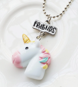 2pcs Carino best friends forever collana best friends fascino della collana unicorno - Product Image 3