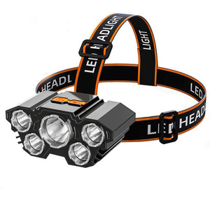 <strong>LED</strong> Five-Headlight Work <strong>Mining</strong> Lamp Ultra-Long Endurance Night Fishing Headlight Strong Light Waterproof IP65 for Outdoor Use - Product Image 1