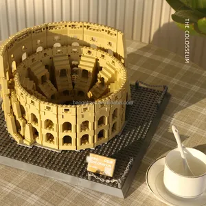2024 Wholesale Cheap Compatible Roman Colosseum Plastic Building Blocks Set For Adults Architecture Sets Kids Toys