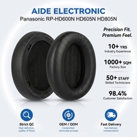 Coussinets d'oreille en cuir protéiné de remplacement compatibles avec le casque RP-HD600N/HD605N/HD805N