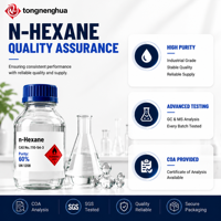 N-Hexane de qualité industrielle 60% CAS 110-54-3, solvant hydrocarbureux pour l'extraction, les adhésifs et le traitement d'intermédiaires chimiques