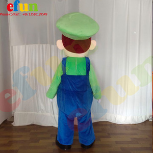 Efun-Costume de mascotte de personnage de dessin animé personnalisé, 1 quantité minimale de commande, costume de mascotte de <span class=keywords><strong>Mario</strong></span> <span class=keywords><strong>Luigi</strong></span> pour événement de vacances - Product Image 6