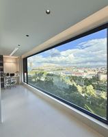 Mur-rideau en verre unitaire trempé ultra-durable à isolation phonique et thermique, haute sécurité, coût compétitif, garantie 2 ans