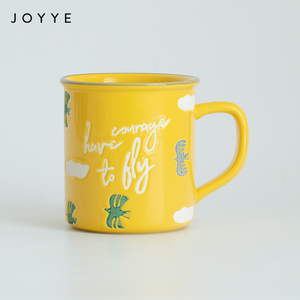 Taza de Cerámica Joyye Happy <span class=keywords><strong>Day</strong></span> con Acabado Brillante, Capacidad de 370 ml, Borde Pintado a Mano, Apta para Lavavajillas y Microondas, Opción de Logotipo Personalizado - Product Image 6