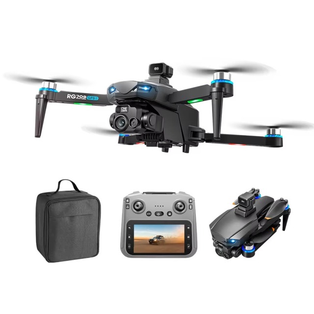 2026 New Rg709 Pro Professional Drone 5g Gps 1080p Hd Dual Camera 2-axis Gimbal 360° Obstacle Avoidance Brushless Quadcopter