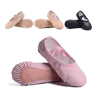 Chaussons de danse souples populaires en gros pour enfants et adultes, style sport, semelle intérieure en PU, pour la danse jazz - Tenue d'entraînement pour filles