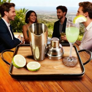 Coctelera Profesional de Acero Inoxidable para Martini, 750 ml, Color Dorado, Accesorio de Bar - Product Image 5